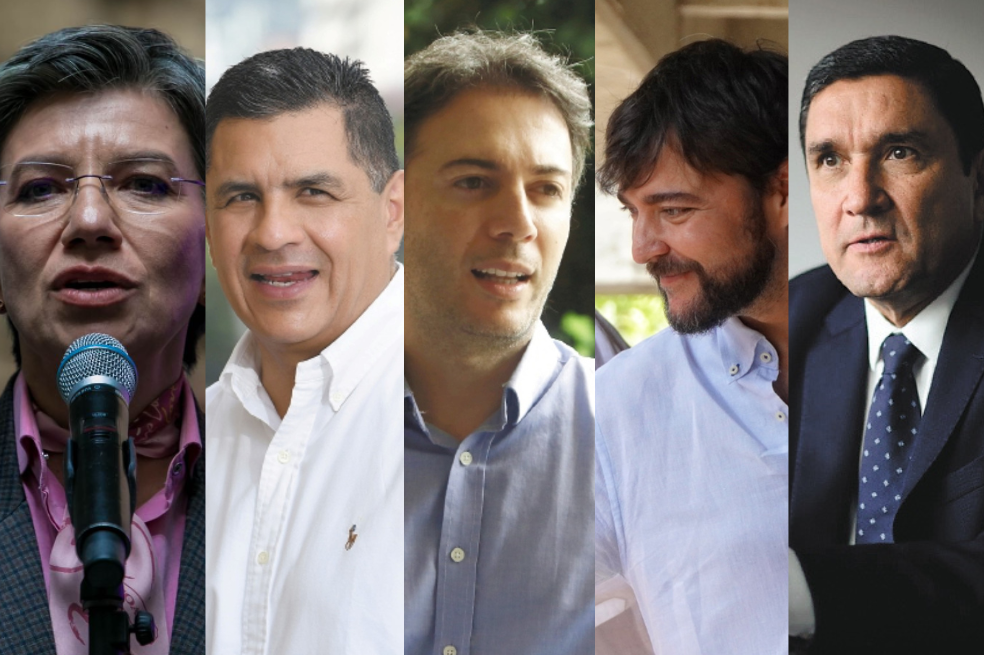 Esta es la imagen de los alcaldes de cinco capitales del país, según Invamer