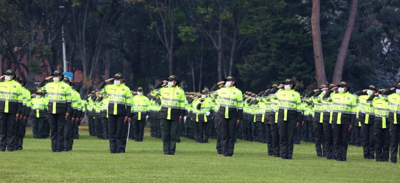 A Bogotá llegaron 1.000 policías para reforzar la seguridad y la convivencia