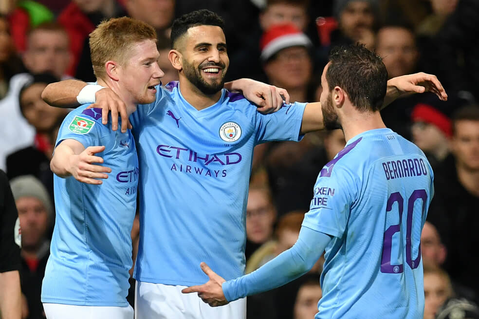 El Manchester City queda a un paso de la final de la Copa de la Liga
