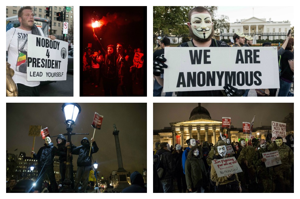 Las marchas de Anonymous en el mundo conmemorando intento de conspiración de Guy Fawkes