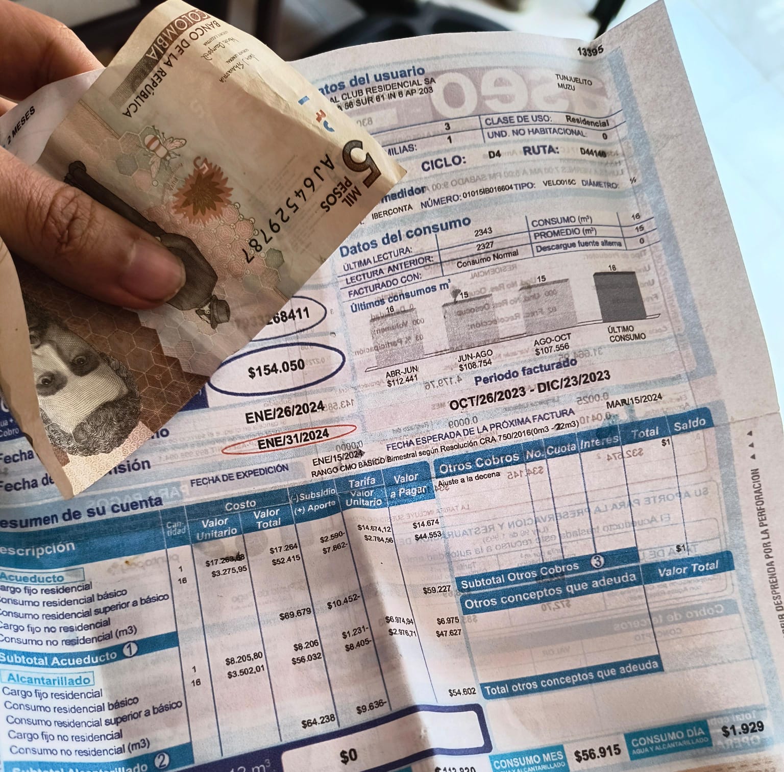 Cambios en las tarifas de agua comenzarán a verse a partir de julio en Bogotá y Cundinamarca