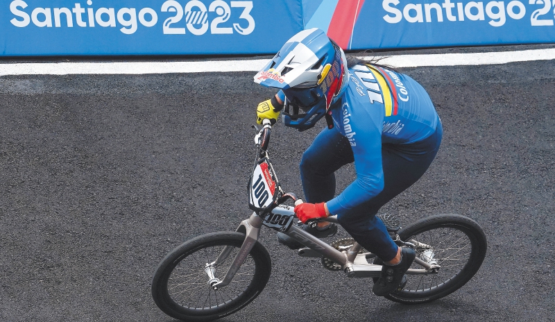 Mariana Pajón, en los recientes Juegos Panamericanos de Santiago de Chile. 