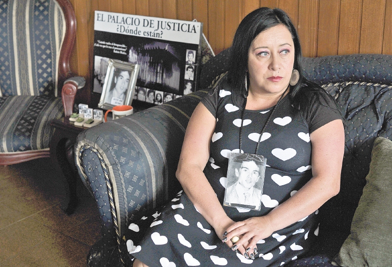 Pilar Navarrete, esposa de Héctor Beltrán, uno de los desaparecidos del holocausto del Palacio de Justicia. / Óscar Pérez