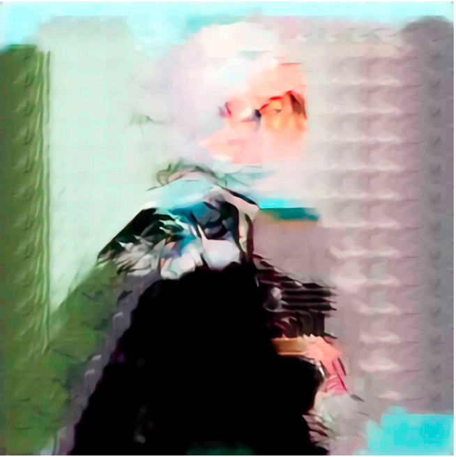 Retrato sin rostro de una reina.Artrendex Inc.Elgammal, quien creó el Laboratorio para el Arte y la Inteligencia Artificial, fue el primero en explorar las posibilidades de la inteligencia artificial a la hora de producir contenidos que podrían ser considerado arte. En 2016 se volvió famoso pues las obras de su creación y ahora colaborador artístico, AICAN, llegaron a salones de expositores en Los Angeles, Frankfurt, San Francisco, Miami y Nueva York.