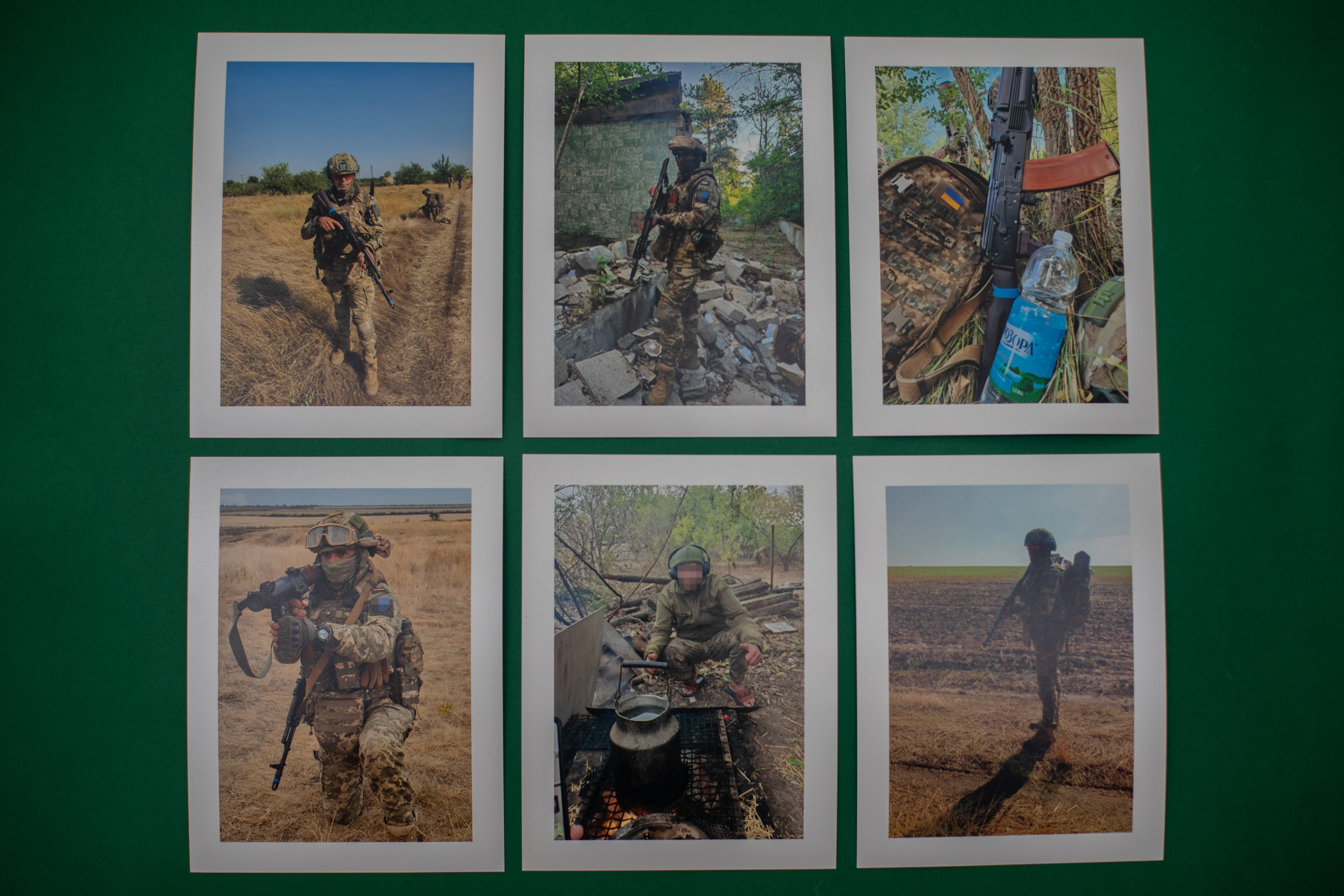 Fotografías del archivo personal de Chucurí como legionario en la guerra de Ucrania.