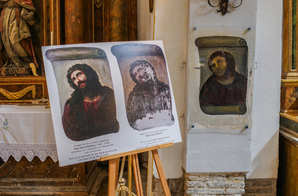 La restauración de la obra "Ecce Homo de Borja" recibe más de 10.000 visitantes al año.