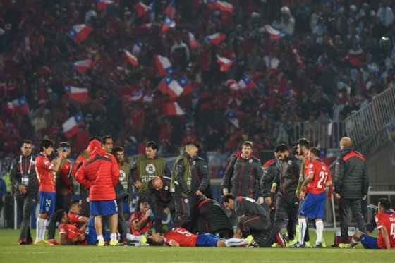 Chile es cuarta en las eliminatorias con 20 puntos. / AFP