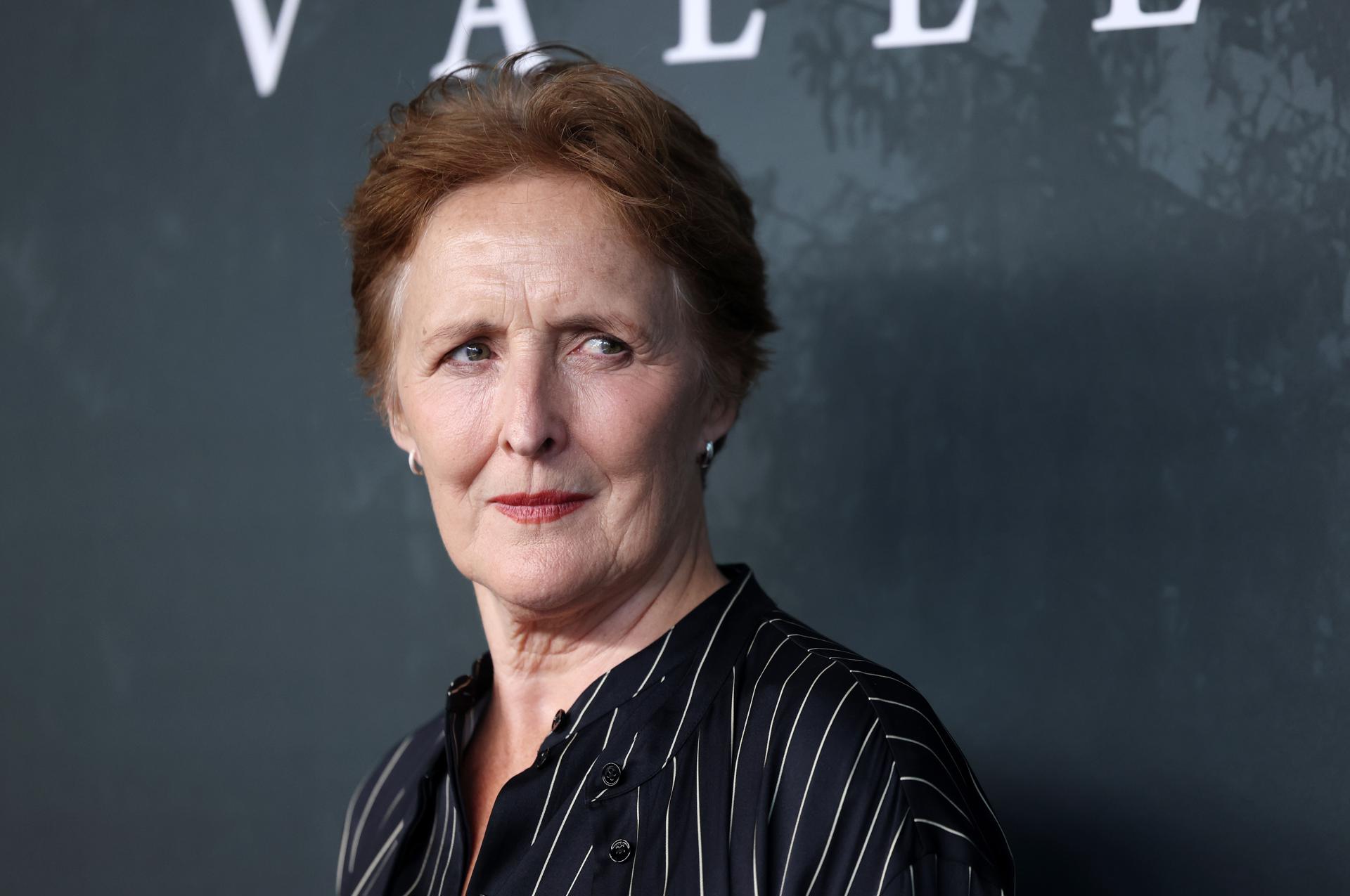 LONDON (United Kingdom), 10/06/2025.- British actor Fiona Shaw during the European film premier of Echo Valley at the BFI Southbank in London, Britain, 10 June 2025. Echo Valley is released on Apple TV and select cinemas across the UK 13 June. (Cine, Reino Unido, Londres) EFE/EPA/ANDY RAIN