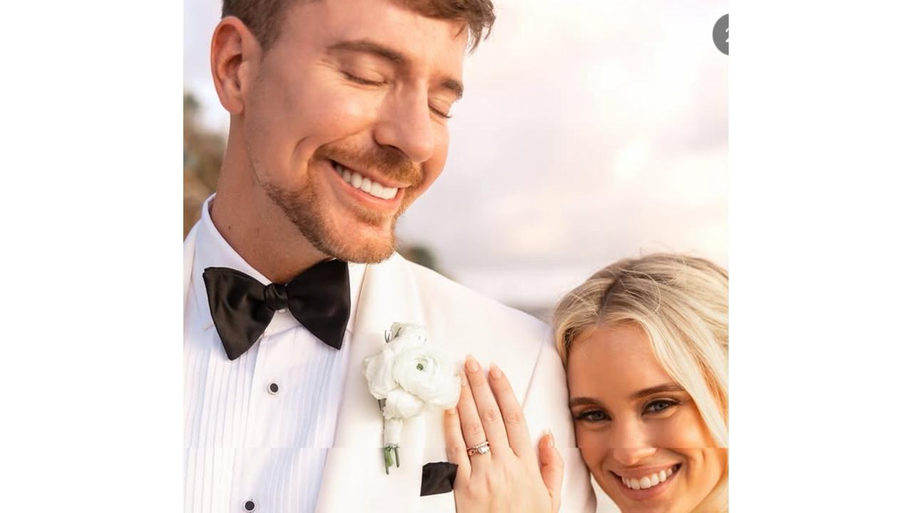 Se casó el youtuber más famoso del mundo. ¿Quién es y qué hace la esposa de Mr. Beast?