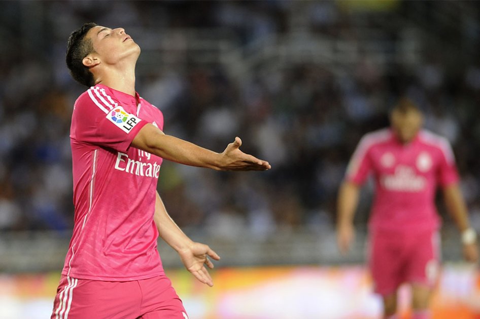 Real Madrid, con James Rodríguez, cayó 4-2 ante Real Sociedad