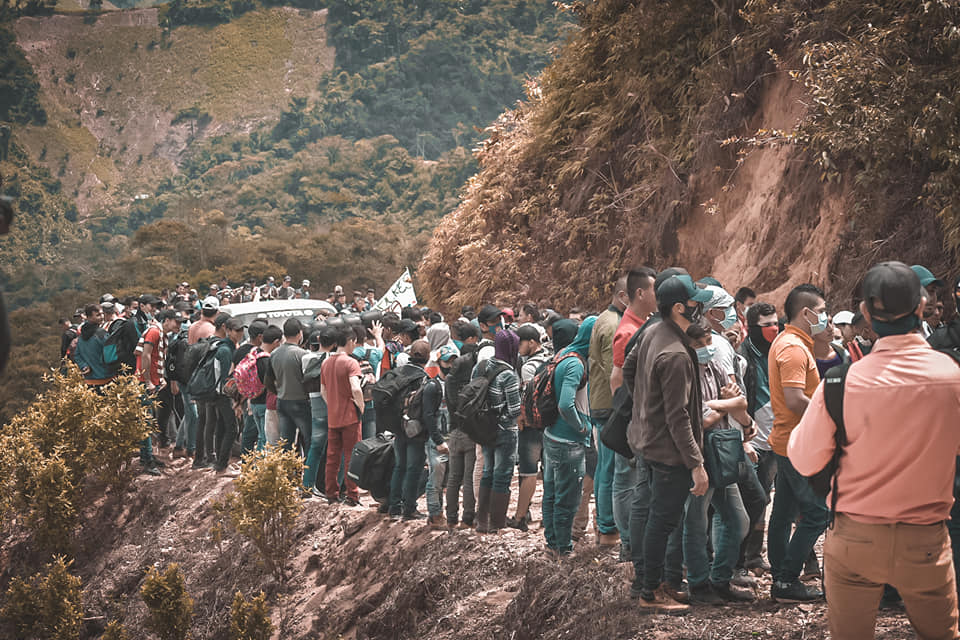 En Hacarí, Catatumbo, la comunidad se movilizan para rechazar instalación de base militar