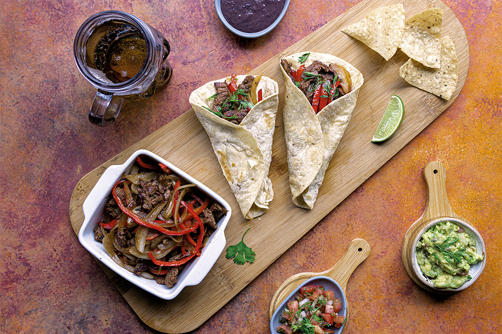 Fajitas de res, el plato ganador para hacer el fin de semana
