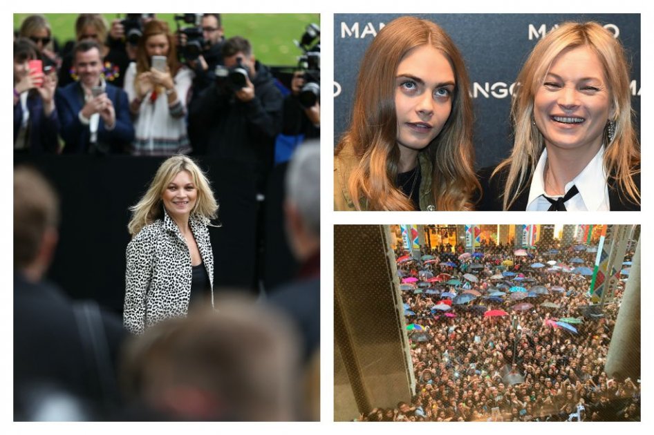 Cara Delevingne y Kate Moss desatan la locura en Milán