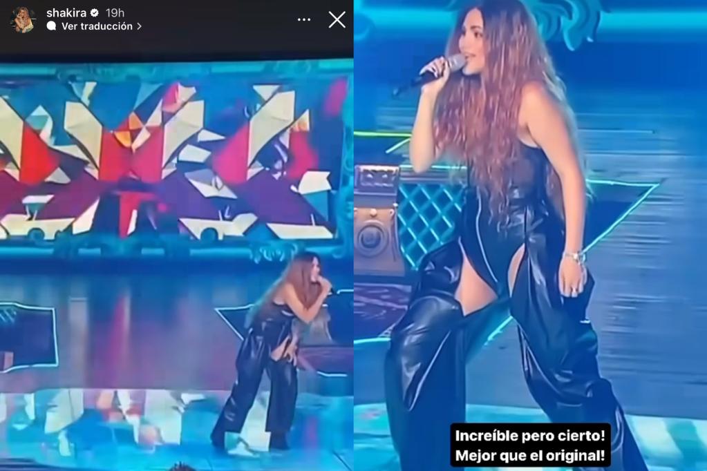 Shakira se sorprendió con su doble en “Yo Me llamo”: “Mejor que el original”