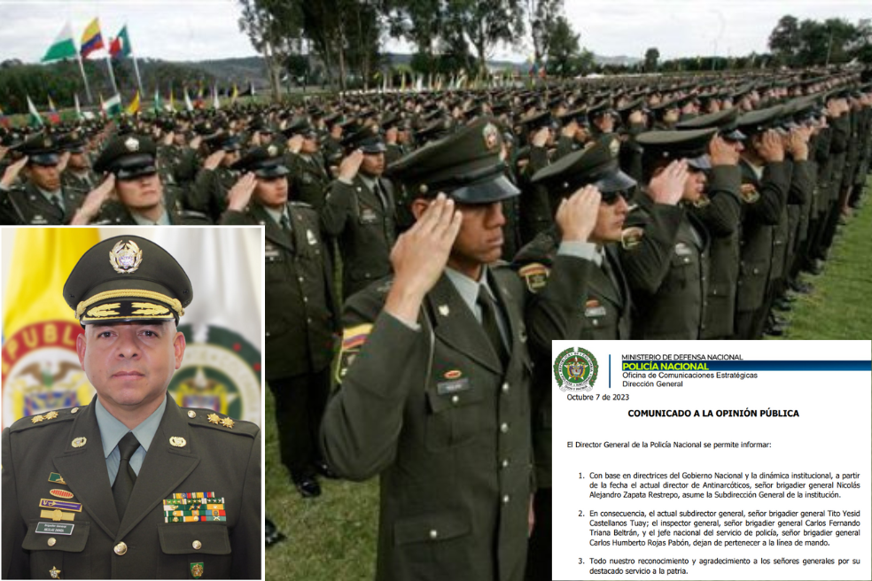 Ajustan la cúpula de la Policía: designan nuevo subdirector y salen tres generales