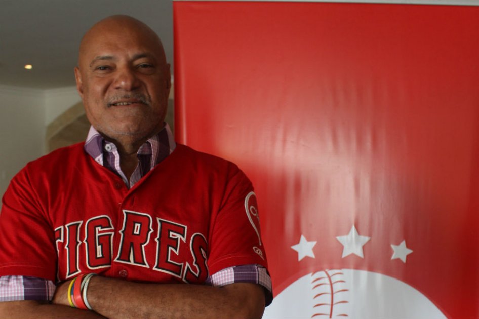 Jackie Gutiérrez se convirtió en el tercer pelotero colombiano en jugar en las Grandes Ligas. Primero en conectar jonrón. Foto: Willi Marrugo, Liga Colombiana de Béisbol. 