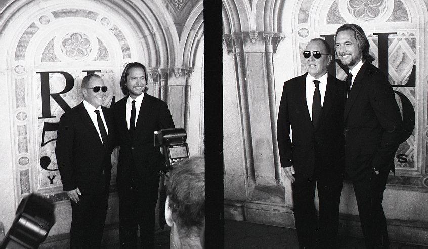 NEW YORK, NY - SEPTEMBER 7: (Editor's Note: This image was captured on film using a half frame camera) Michael Kors and Lance LePere attend the Ralph Lauren 50th Anniversary show during New York Fashion Week at Bethesda Terrace on September 7, 2018 in New York City. (Photo by Mark Bozek/Getty Images)
