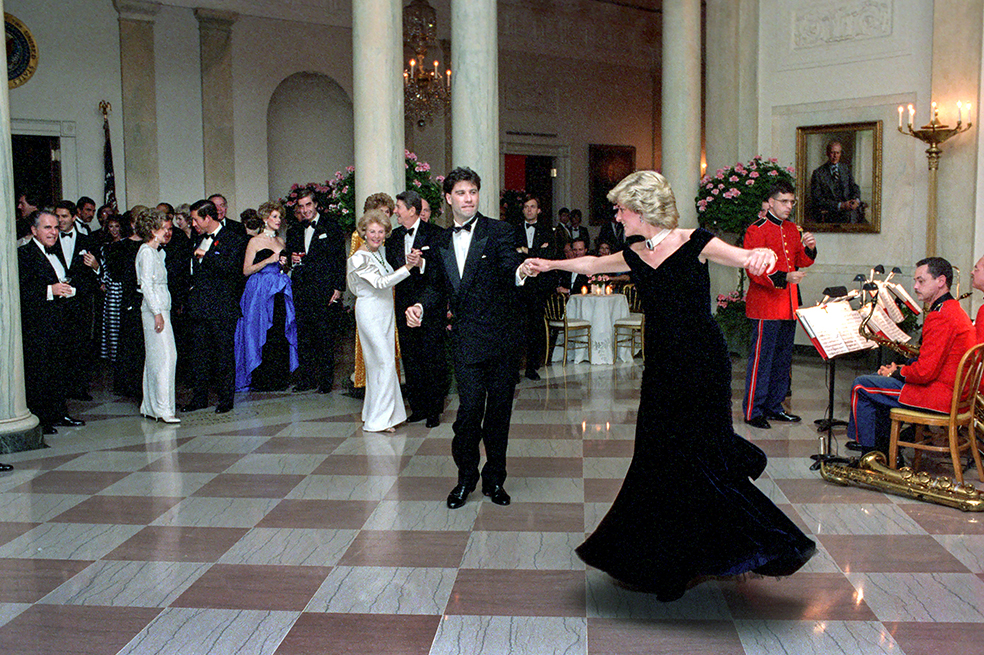 El día en el que la princesa Diana bailó con John Travolta, su amor platónico