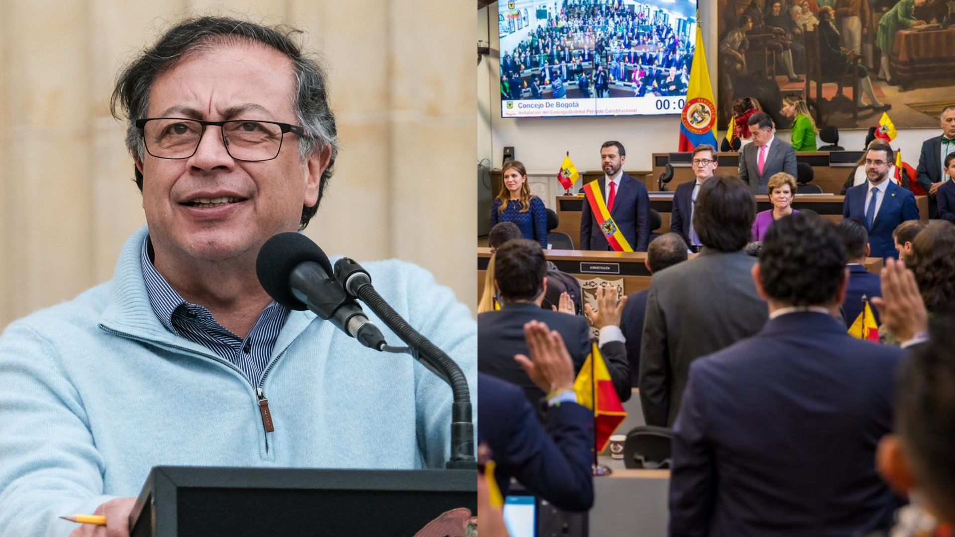 Tras polémica en el Concejo Bogotá, Petro demandará elección de primera vicepresidencia