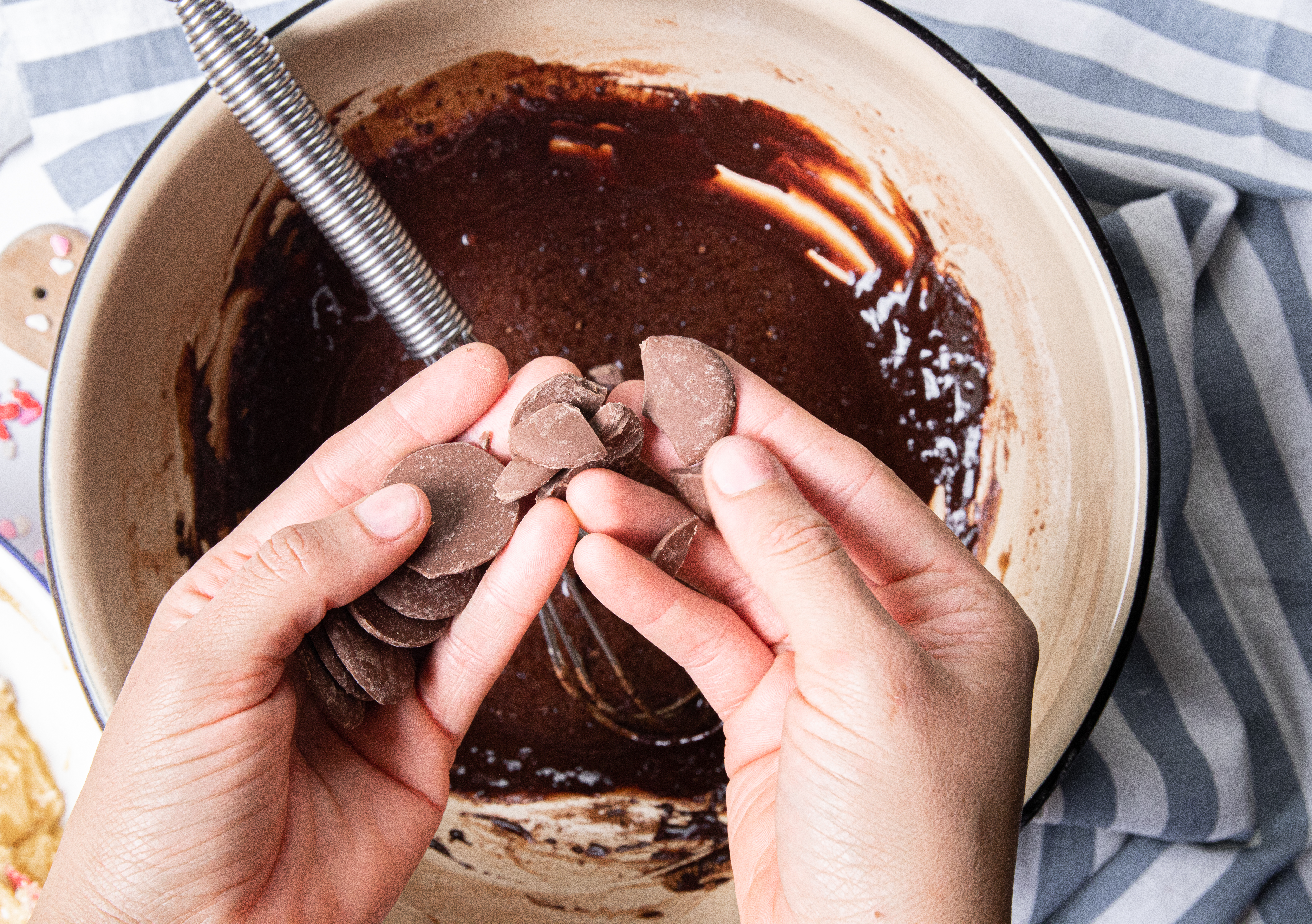 Brownie con ganache de chocolate