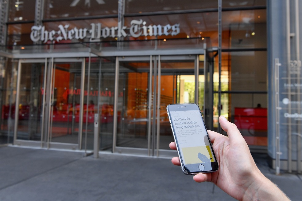 Twitter le quitó la verificación azul a la cuenta principal de The New York Times