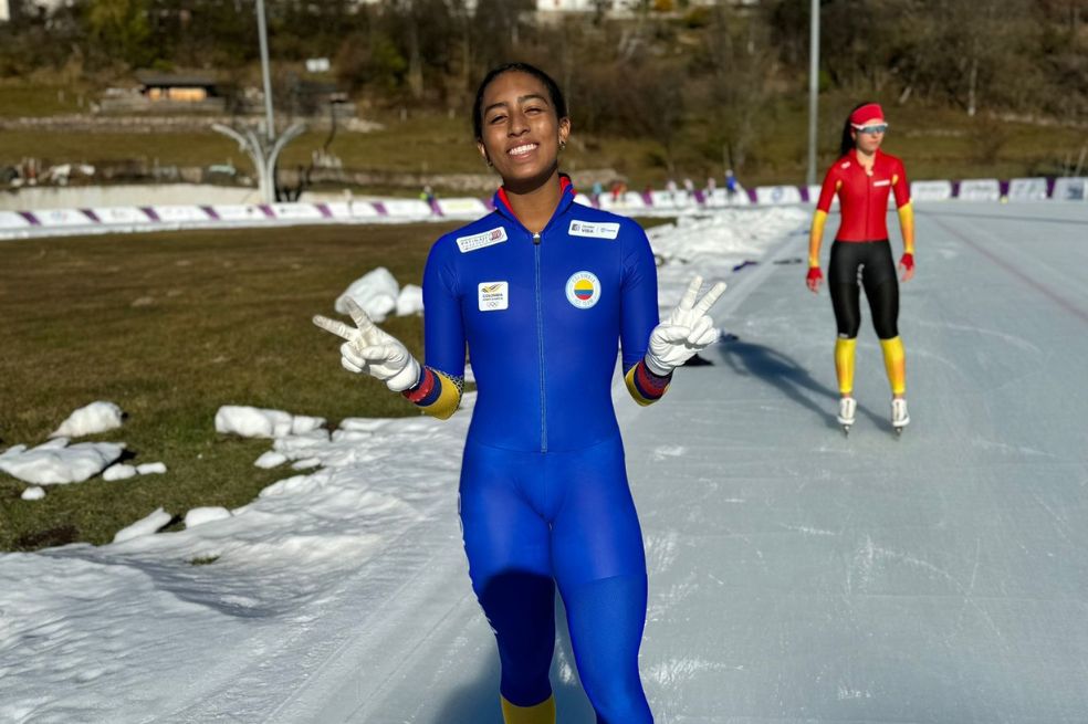 La patinadora colombiana Isabela Caicedo.