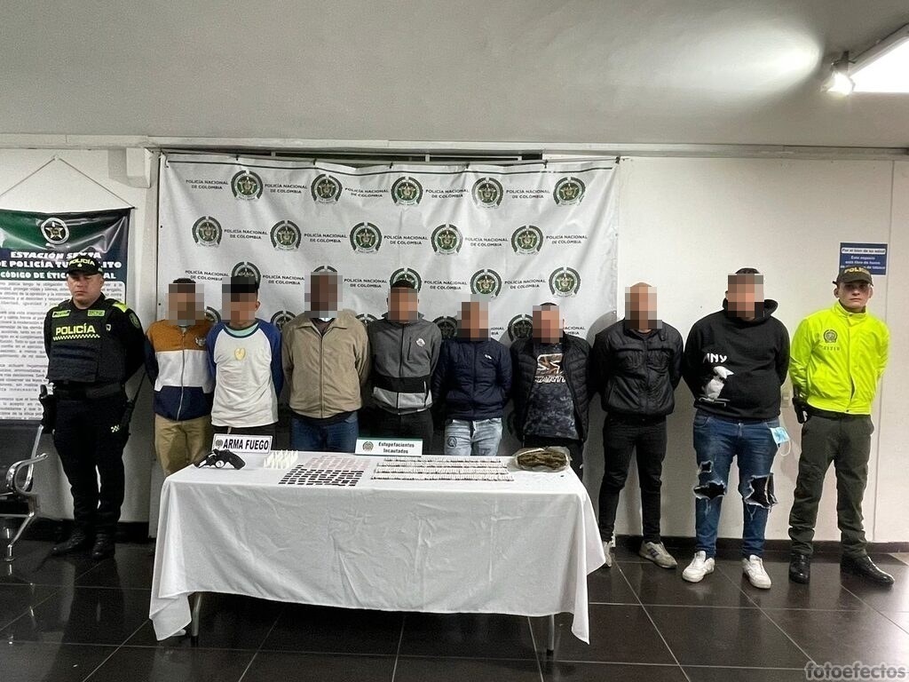 Tunjuelito: cayeron ‘Los Night’, banda que vendía droga a domicilio