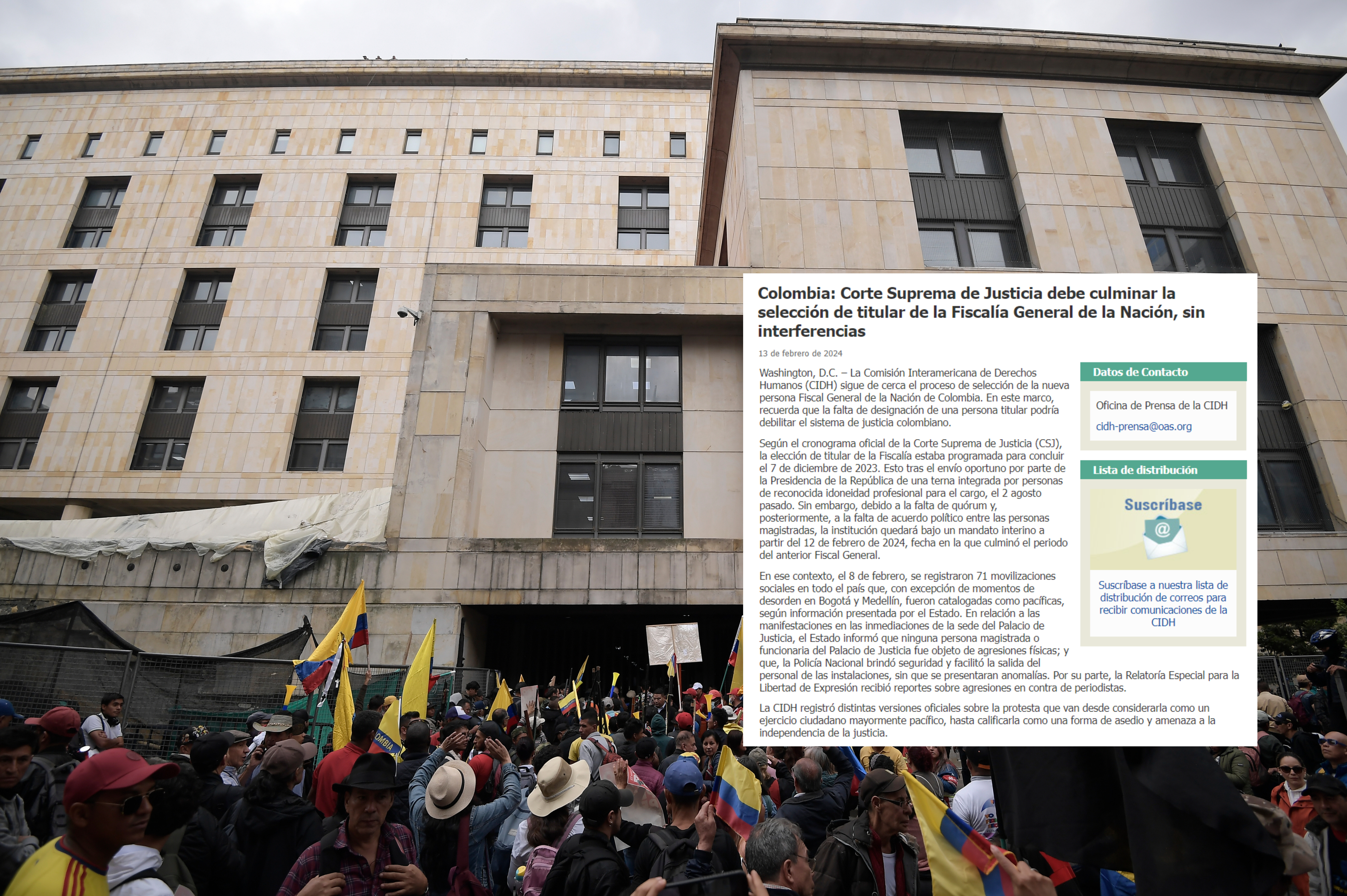 CIDH solicitó pronta elección de fiscal y oposición habló de “versión amañada”