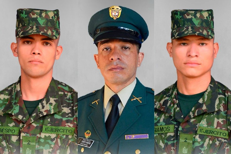 Autoridades identifican a los tres soldados muertos en accidente en el río Caquetá