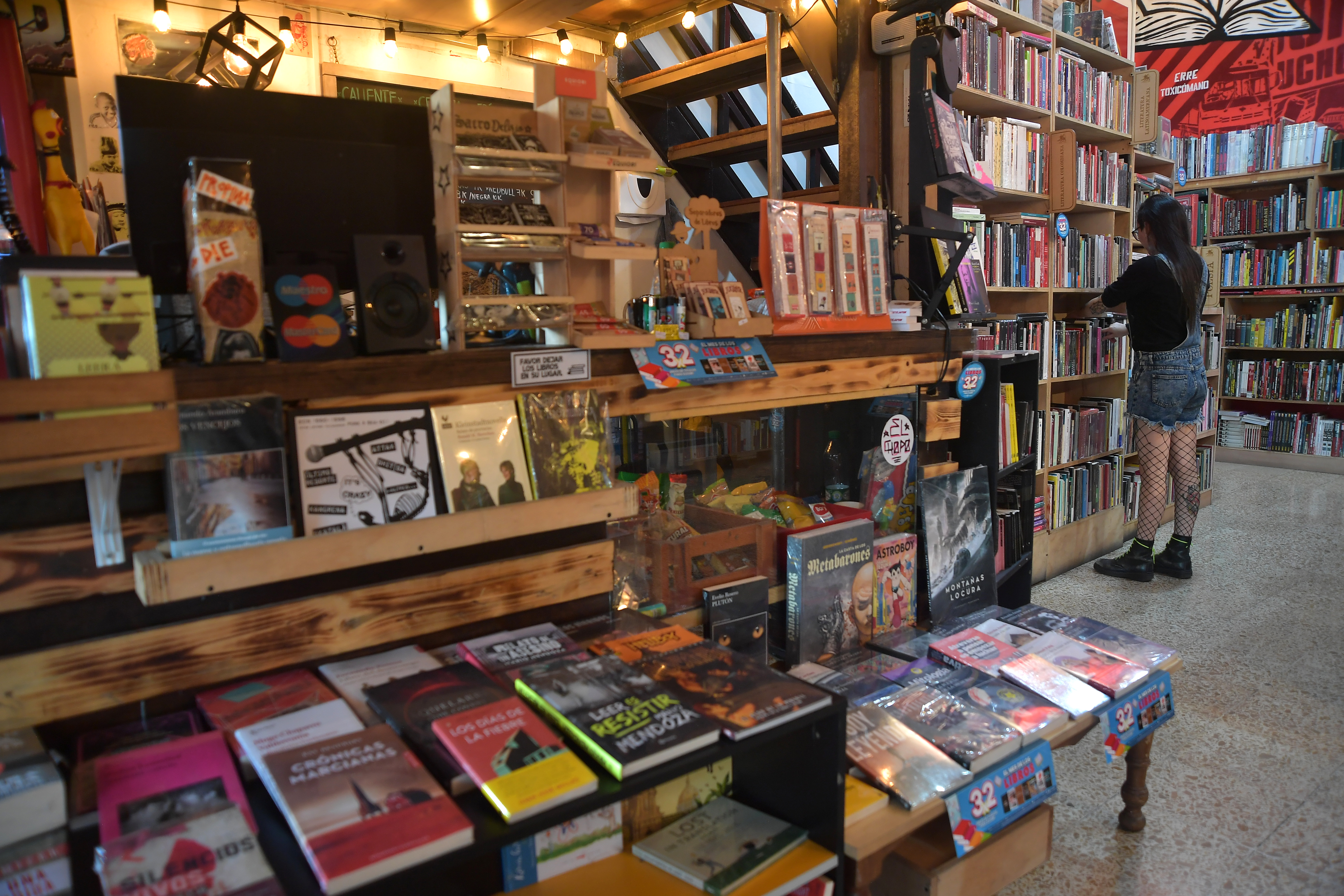 Café Librería, ubicada en la carrera 7, Bogotá.