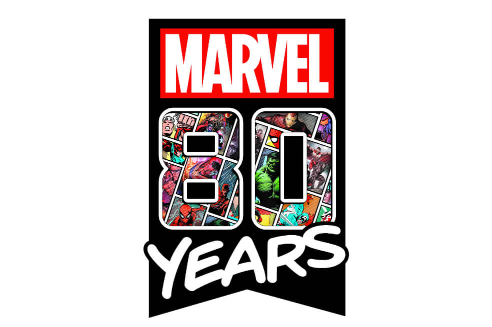 La imagen oficial con la que la compañía Marvel celebra sus ocho décadas de actividad en el mundo del entretenimiento. / Cortesía