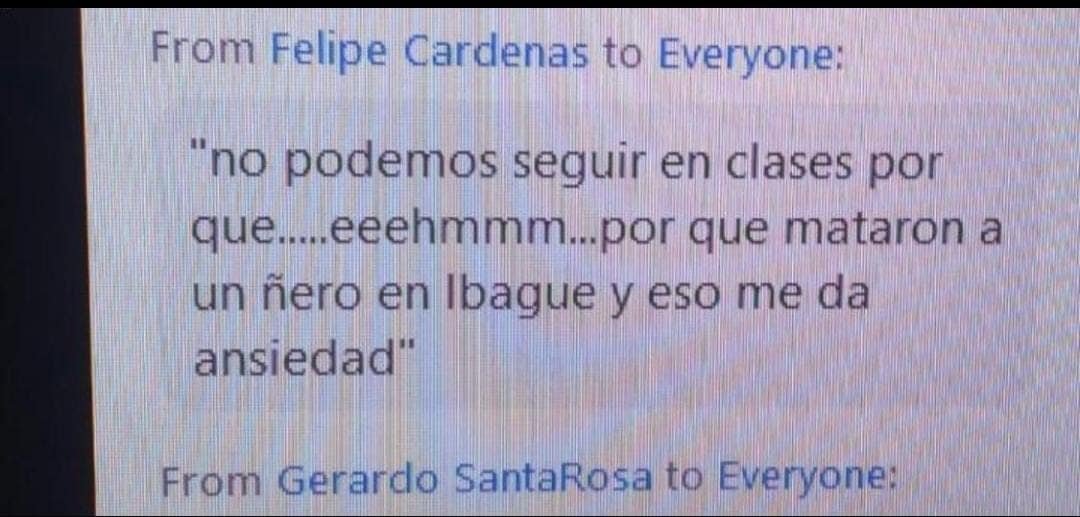 Comentarios clasistas u. Andes