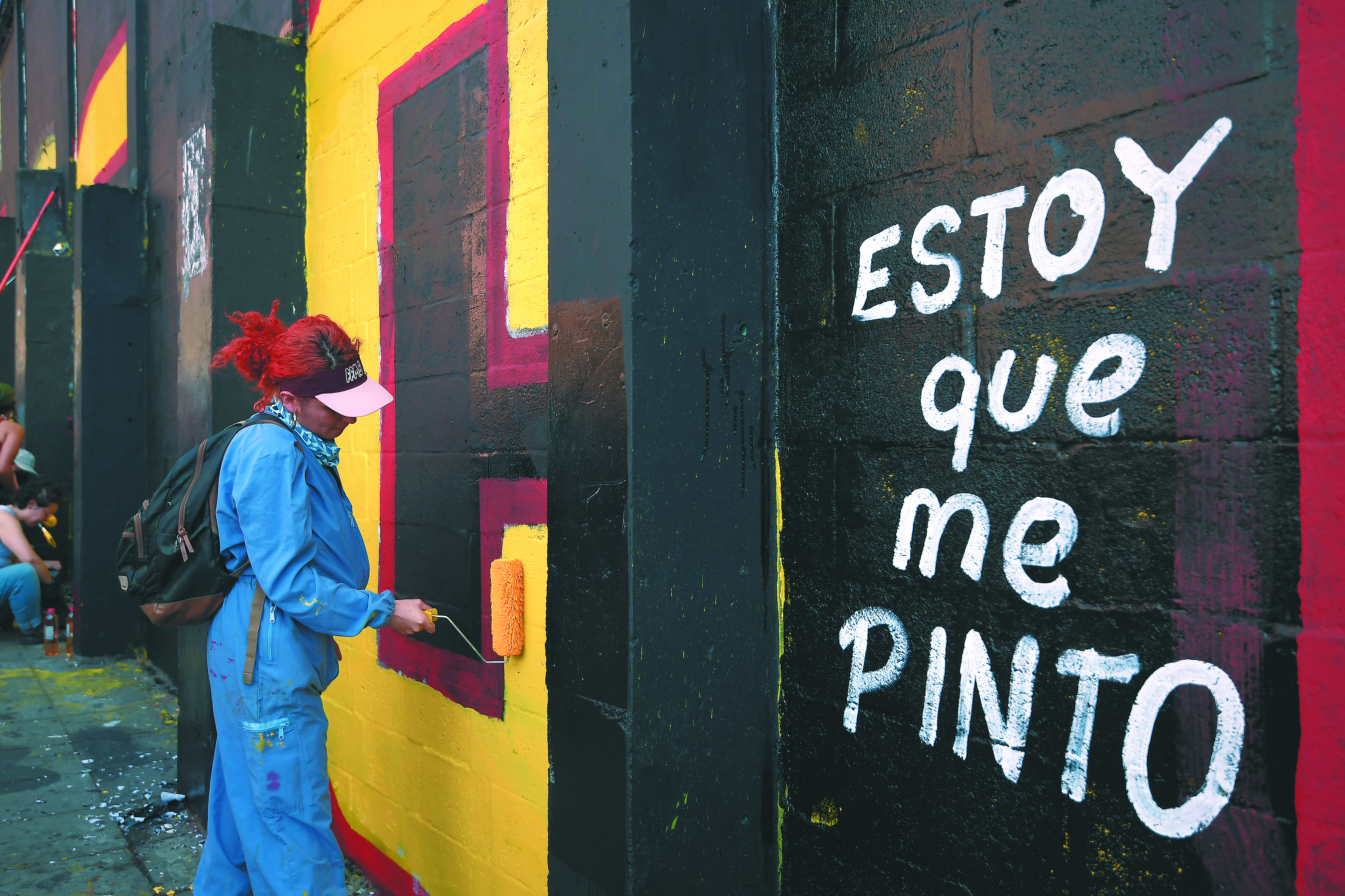 El mural ubicado en Chapinero en Bogotá volvió a pintarse el domingo 19 de enero.