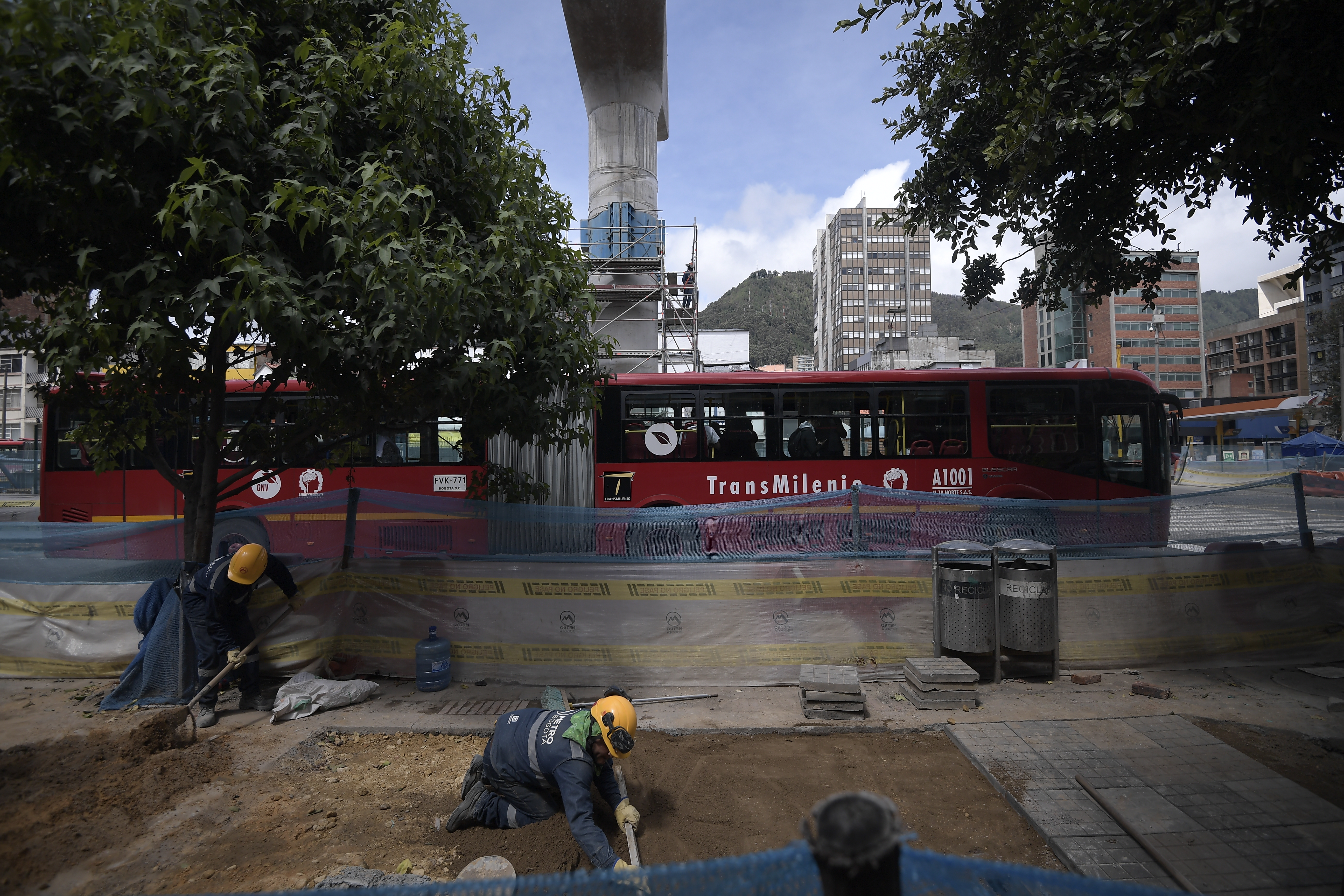Cierran nueva estación de Transmilenio en la Avenida Caracas por obras del Metro