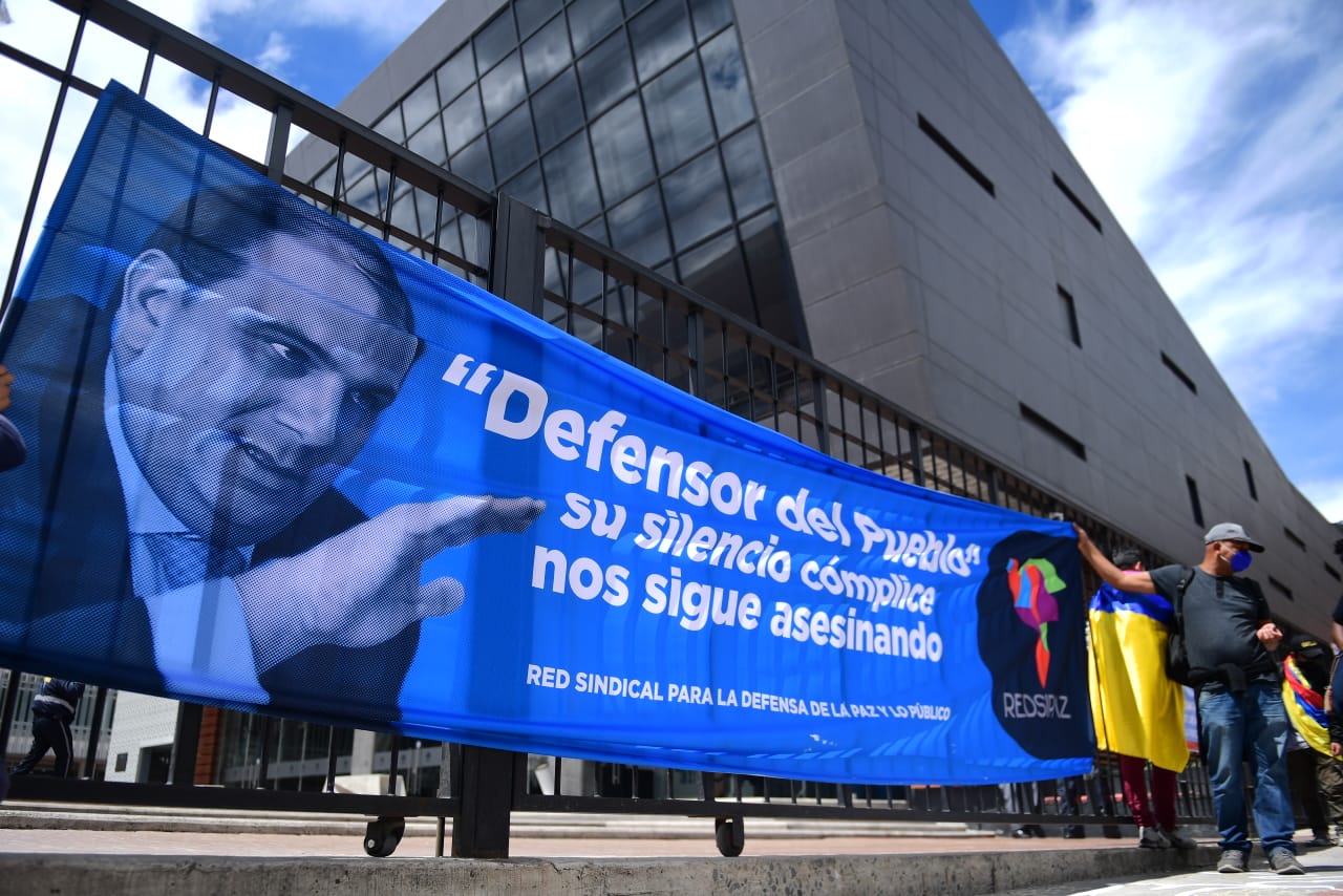 Protesta contra Carlos Camargo