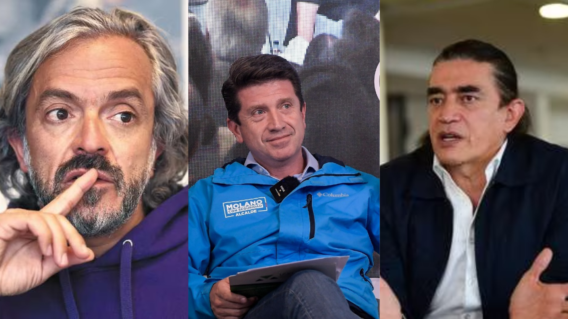 Oviedo, Molano y Bolívar, candidatos a la alcaldía que fueron víctimas de Bogotá