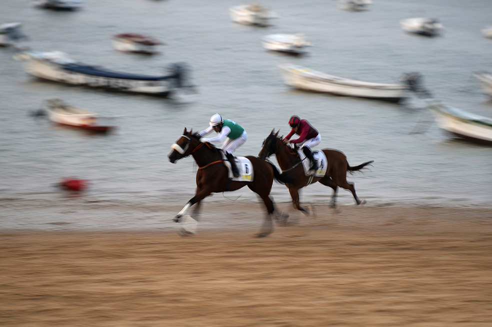 Carreras de caballos en playas españolas