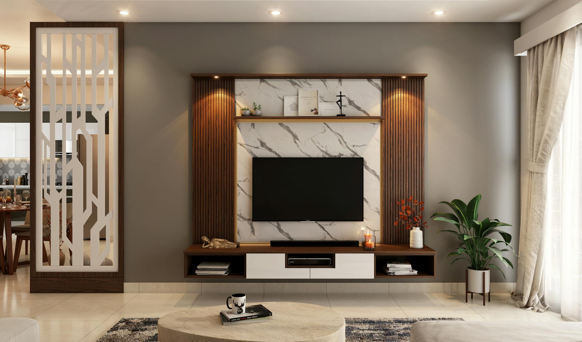 ¿A qué altura se debe instalar el televisor en la pared?