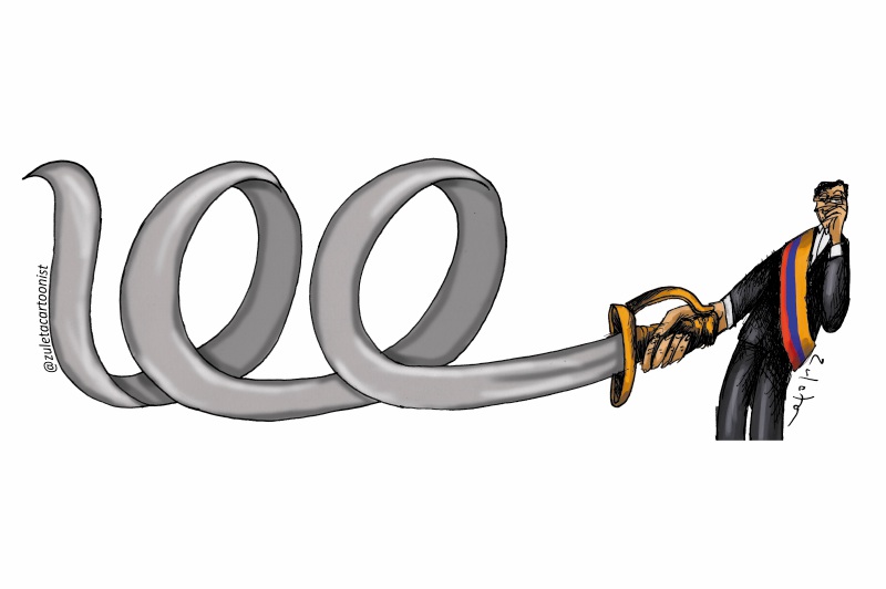 100 días de subidas y bajadas