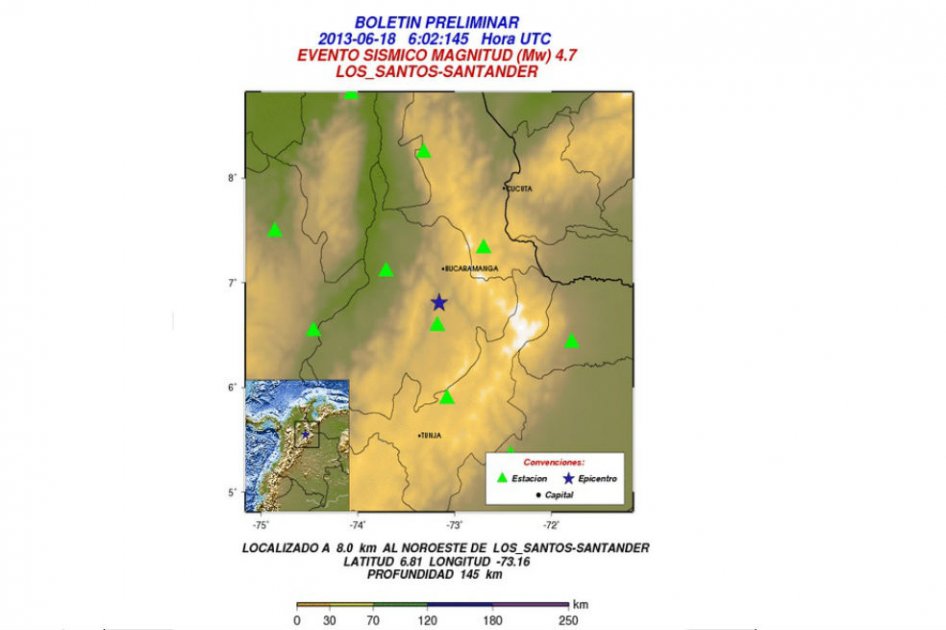 Tembló en Bucaramanga
