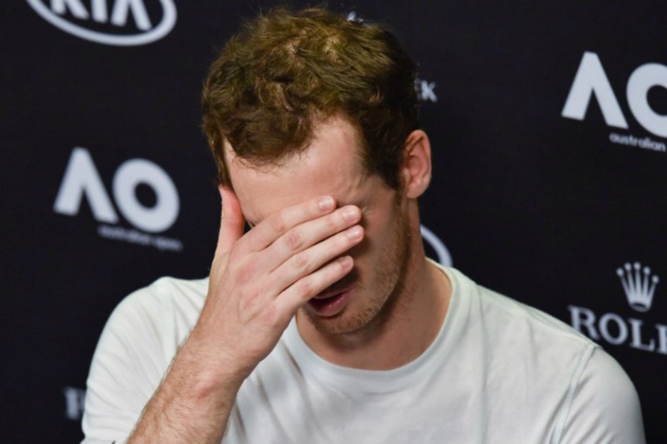 El británico Andy Murray, en la rueda de prensa posterior a su eliminación del Abierto de Australia. / AFP