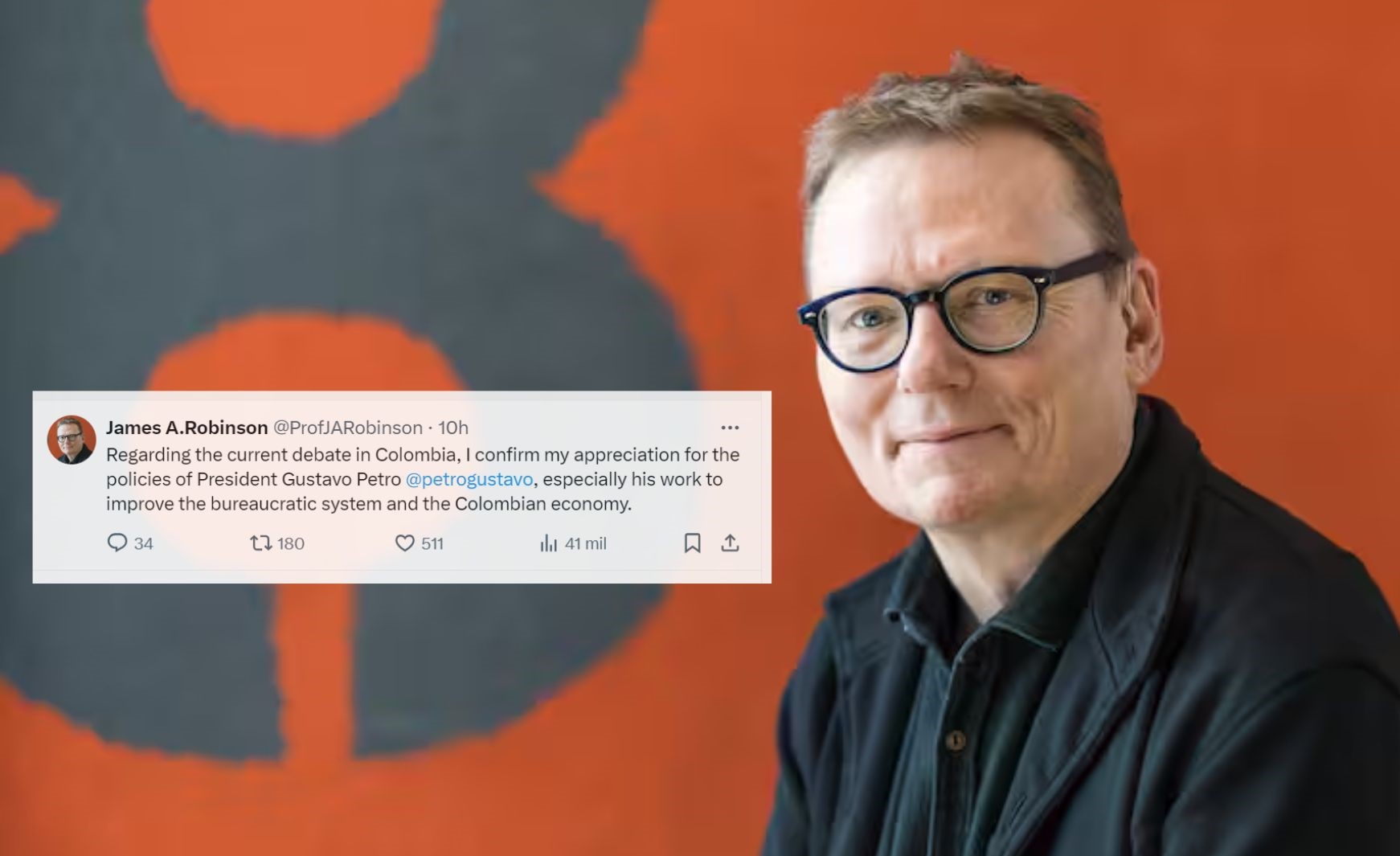 Crean perfil falso del Nobel de Economía, James Robinson, y lo usan con fines políticos