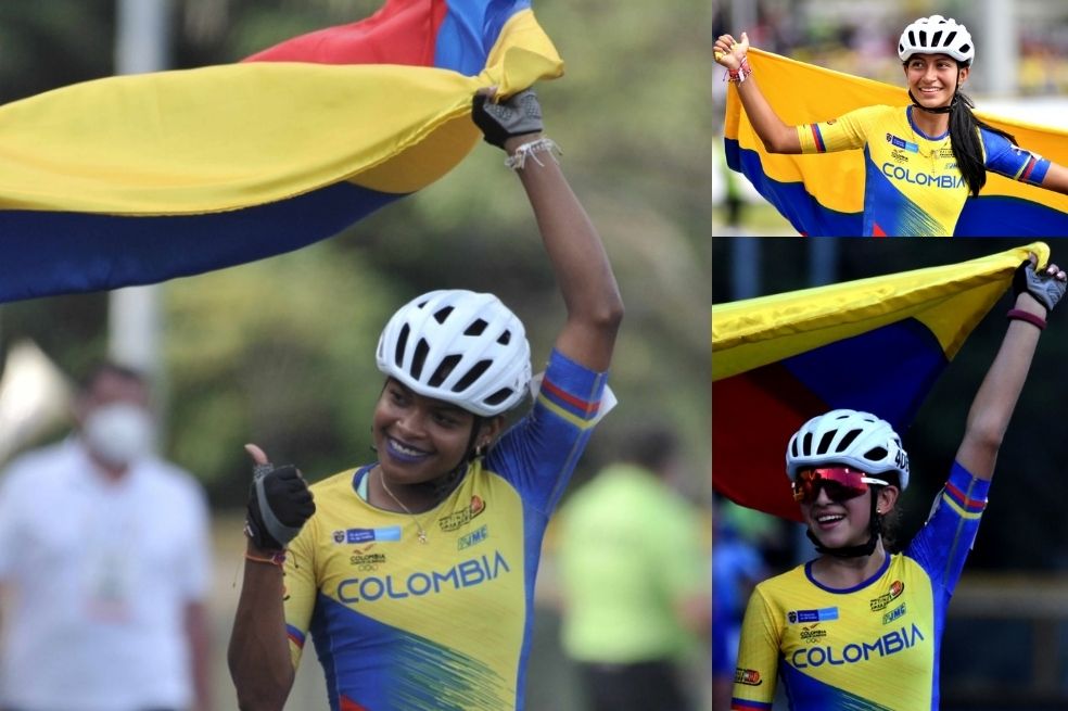 María Camila Carmona, Geiny Pájaro y Heidy Valeria Figueroa, algunas de las campeonas en la jornada del jueves.