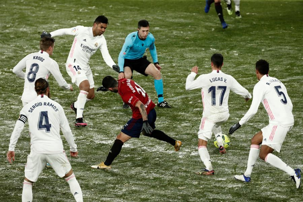 Real Madrid empató con Osasuna y sigue siendo escolta del Atlético