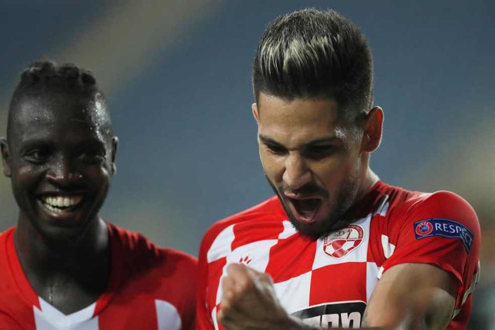 Jonathan Agudelo anotó en la victoria del Hapoel Beer Sheva sobre Slavia Praga