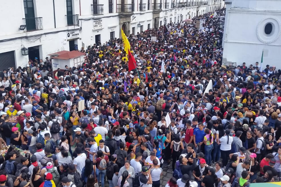 Toque de queda en el centro de Popayán
