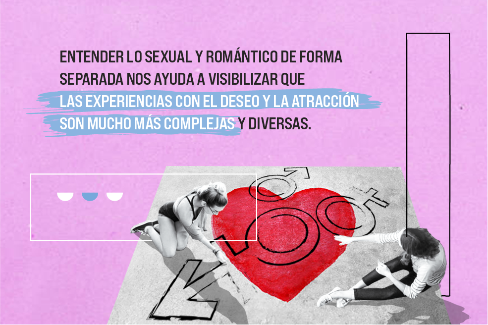 Es común cuando hablamos sobre diversidad entender la orientación sexual como la categoría que describe hacia qué género o géneros se siente atracción. Pero, la realidad es que para muchas personas la atracción sexual y romántica no siempre corresponden a la misma etiqueta.