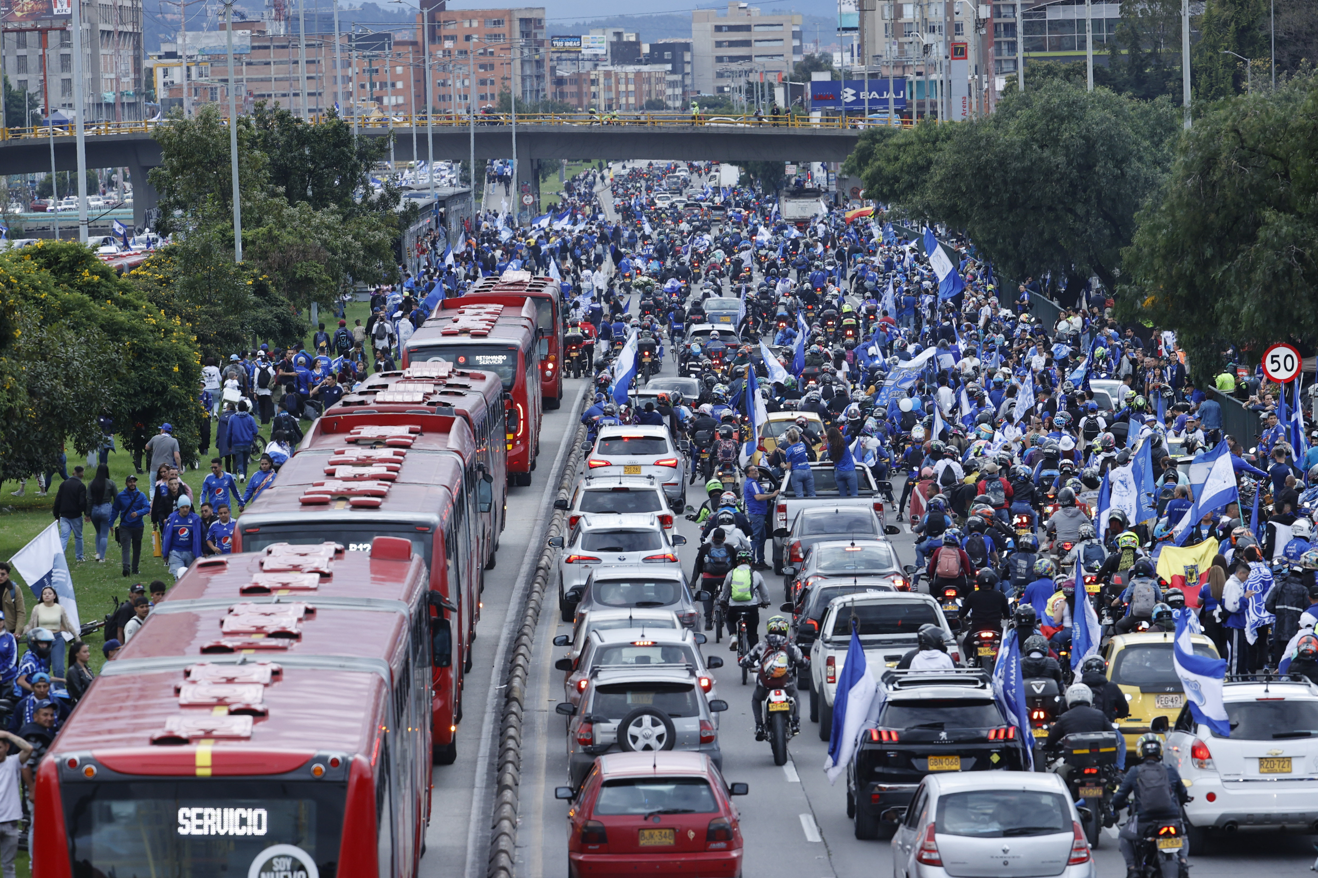 Así está la movilidad en Bogotá por la final entre Millonarios y Nacional