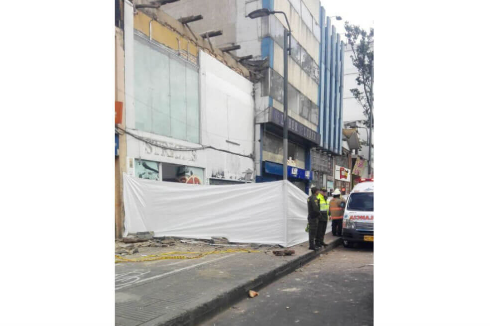 Colapso de una estructura en el oriente de Bogotá deja dos personas muertas