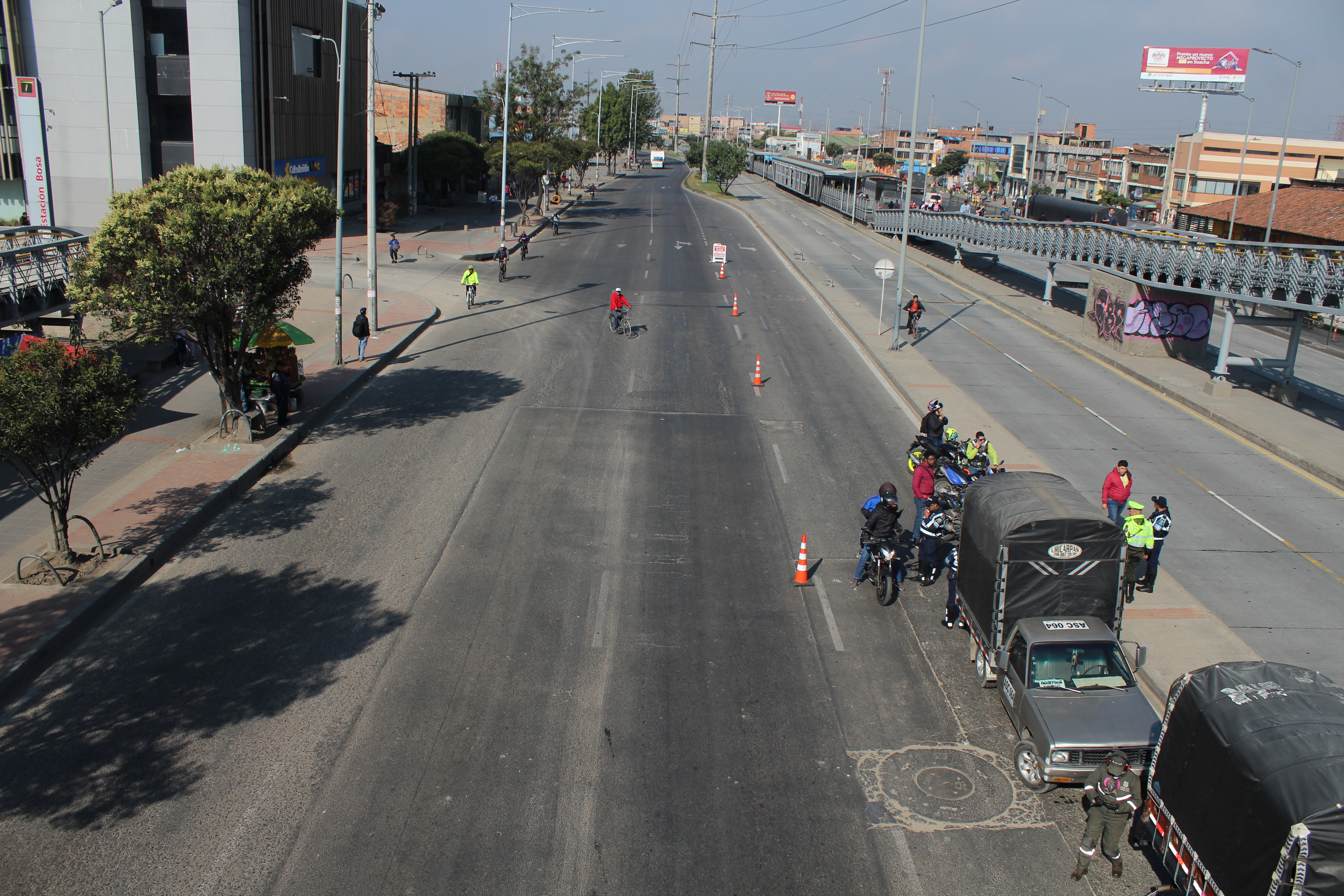 Día sin carro y sin moto al sur de  Bogotá, 2 de febrero de 2023.